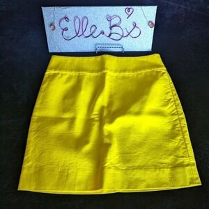 J Crew Yellow Skirt 0